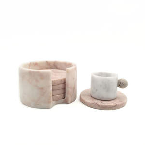 Handmade Wholesale Decorative Natural White black <b>Marble</b> <b>coasters</b> white <b>coaster</b> and black white <b>coaster</b> <b>coasters</b> - Product Image 1