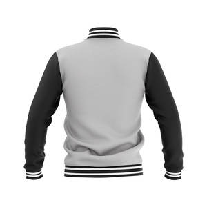 Veste universitaire en toile unie de haute qualité, personnalisée, unisexe, style streetwear printemps, vintage, broderie de serviette, col montant, formelle - Product Image 5