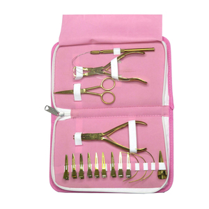 Kit de herramientas de extensión de cabello de salón de belleza para alicates, tijeras, herramientas de bucle para extracción de extensiones de cabello, herramienta de abridor de cuentas de enlace de anillo Micro - Product Image 4