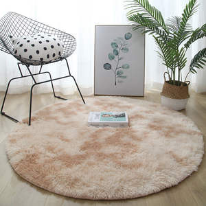 Tapis moderne personnalisé en soie et laine, à poils de 5-6 mm, couleur unie, tufté, pour un confort douillet au chevet et une sensation de chaleur à la maison - Product Image 3