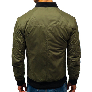 <b>Men's</b> Custom Logo Printed Breathable Thin <b>Lightweight</b> Bomber <b>Jacket</b> New Design Zipper Closure Full Sleeves Stand Collar Long - Product Image 3