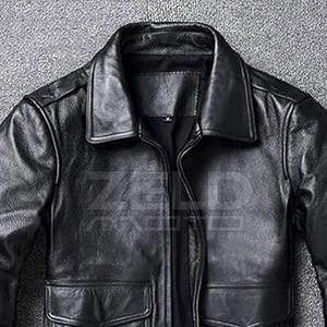 2025 veste en cuir d'hiver hommes en cuir grande taille usine fournit directement des vestes en cuir pour hommes - Product Image 3