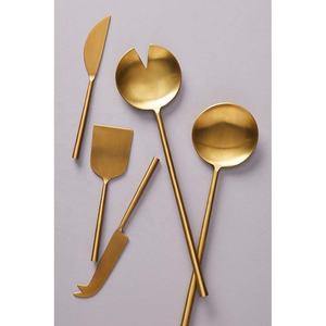 Service à salade en acier inoxydable de haute qualité au design moderne unique, ensemble de haute qualité au look royal pour la maison de mariage - Product Image 6