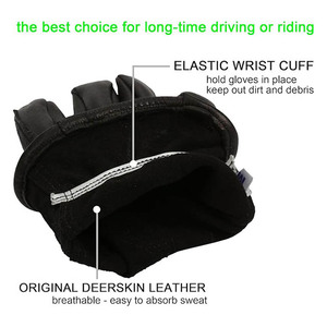 Nouveauté, gants de tir en cuir du meilleur matériau, dernière conception pour tenue décontractée, compatible avec les écrans tactiles et stylé - Product Image 6