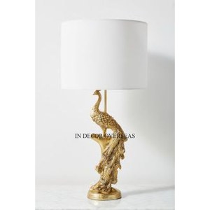 Look attrayant oiseaux en métal plaqué or de haute qualité assis sur une branche support de concepteur Table et lampadaire Accents décoratifs pour la maison - Product Image 2