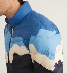 High Quality Autumn Puffer <b>Jacket</b> Bubble Style Stand Collar Zipper Outdoor Casual <b>Plus</b> <b>Size</b> Men's Sublimation Waterproof - Product Image 4