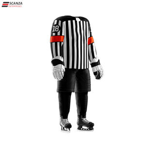 ชุดเสื้อฮ็อกกี้น้ำแข็งสำหรับผู้ชายเสื้อปักลายมีขนาด XXS-XXXL โลโก้ OEM - Product Image 2