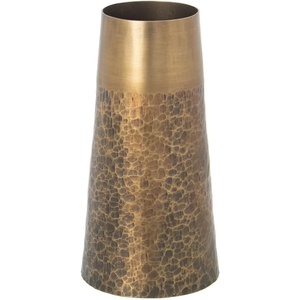 Lujoso florero de aluminio con acabado mate y esmalte blanco, maceta de diseño único para impresionantes arreglos florales, decoración del jardín del hogar - Product Image 3