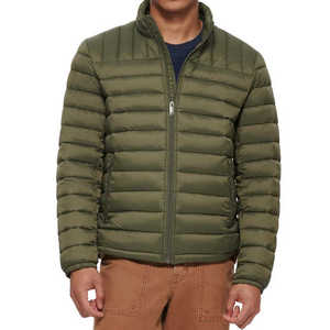 Veste en duvet matelassée légère pour homme Manteau d'hiver chaud pour les activités de plein air Veste matelassée à capuche - Product Image 1
