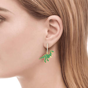 Boucles d'oreilles pendantes en argent sterling Jeulia Prehistoric Glamour Dinosaur - Product Image 4