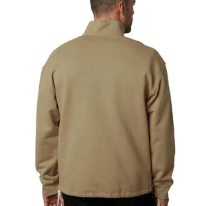 Sweat-shirt à col zippé pour femme, en molleton de coton, délavé à l'acide, avec broderie 3D, manches longues, style décontracté, collection hiver OEM - Product Image 2