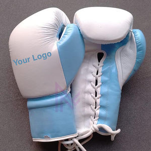 Guantes de Boxeo Profesionales de Cuero de Alta Calidad, Personalizados, Transpirables, Impermeables, con Cierre de Cordones, para Sparring y Golpeo - Product Image 4