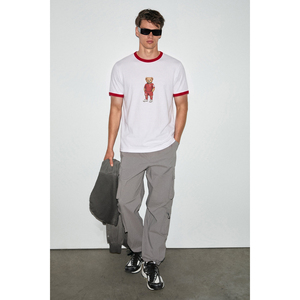 GRIMELANGE ULGEN เสื้อยืดพิมพ์ลายพิเศษสำหรับผู้ชาย คอตตอนออร์แกนิก 100% คอตตอนออร์แกนิกพิมพ์ลายพิเศษสำหรับฟุตบอลโลก - Product Image 3