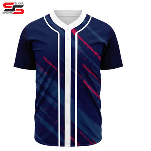 Maillot de baseball personnalisé col rond broderie hommes unisexe gris maillot de baseball avec logo - Product Image 3