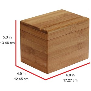 Joyero profesional de bambú biodegradable, almacenamiento de madera desechable, joyería para guardar, embalaje artesanal de Chocolate hecho de madera - Product Image 5