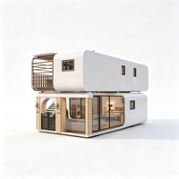 Maison préfabriquée Apple Cabin avec chambre à coucher, chambre d'hôtel capsule préfabriquée, pod de couchage
