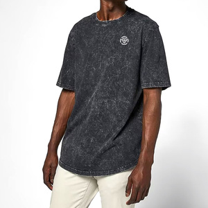 T-shirt surdimensionné en jersey 100% coton pour hommes, grande taille, haute qualité, poids lourd, fabriqué sur mesure au Pakistan avec un motif de logo simple - Product Image 1