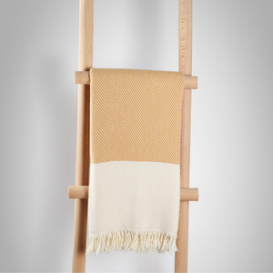 Serviette de plage turque Hammam Pestemal | Serviette de plage de golf à séchage rapide légère en coton lavé à la pierre - Product Image 6