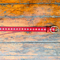 Dernière ceinture décontractée en cuir de vachette véritable, longueur personnalisable, sculptée à la main, style western vintage, motif croix, taille jeune, 40 mm, laiton