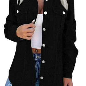 Chaqueta Vaquera Moderna para Mujer al por Mayor, Transpirable, Teñida Lisa, Rellena de Algodón Crudo, para Uso Diario Informal en Primavera y Otoño - Product Image 3