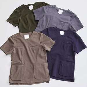 Spandex Stretch Uniforme Soins Infirmiers Scrubs Uniformes En Gros Hôpital Uniforme Médical Scrubs Top - Product Image 6