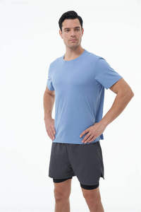 Camiseta Deportiva de Verano para Hombre, Corte Ajustado, Secado Rápido, Personalizable, Manga Corta, para Gimnasio, Fitness y Deportes al Aire Libre - Product Image 4