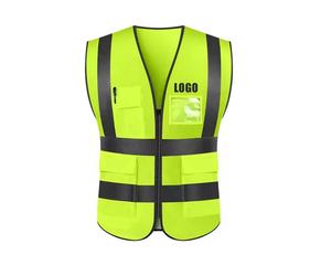 Chaleco de Seguridad de Poliéster de Alta Visibilidad Ultra Duradero, Ropa de Trabajo Suave para Construcción, Personalizable con Logotipo, Ropa Reflectante - Product Image 1