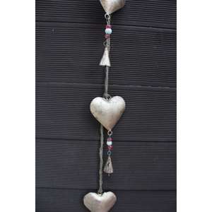 Decoración de Pared de Corazón de Metal Galvanizado Estilo Boho, 90 cm, Decoración Rústica para Patio de Estilo Campestre, Diseño Colgante, Juego de 5 Piezas Elegante - Product Image 5