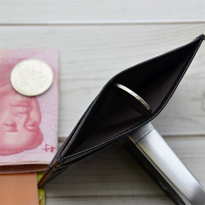 Porte-cartes en cuir véritable personnalisé, fin, pour carte d'identité, carte de crédit, pour femmes et hommes - Product Image 5