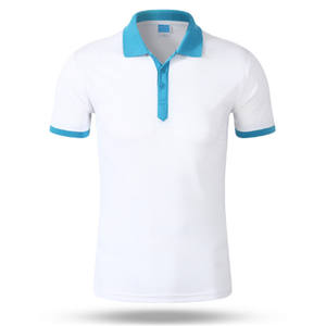 Camiseta de gimnasio de cuello redondo de alta calidad para hombre, secado rápido y ligero, logotipo personalizado, bordado impreso, de punto para camisetas de polo - Product Image 3