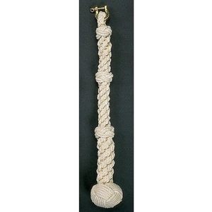 Handmade Cotton Nautical Bell Rope Heavy-Duty Brass Shackle Handwoven Coastal Design for Ship Wall-Made in India - Product Image 2