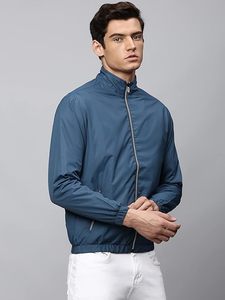 Vestes softshell en polyester de produits de qualité bon marché pour la sécurité des hommes et les vestes bleues vierges - Product Image 4