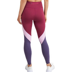 กางเกงเลกกิ้งเล่นโยคะเอวเป็นรูปตัววีของผู้หญิงพร้อมแผงด้านข้างตัดกันชุดออกกำลังกายสำหรับใส่ไปยิมในชีวิตประจำวัน - Product Image 3