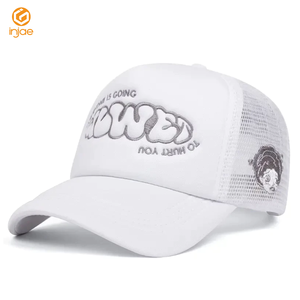 2025 nouveau Design unisexe mousse casquette de camionneur personnalisé 5 panneaux avec Logo de broderie 2D 3 couleurs faible taxe maille conception motif casquette de pêche - Product Image 6