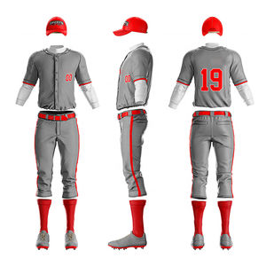 Ropa deportiva personalizada Uniforme de béisbol Último diseño Ropa deportiva de béisbol y softbol Conjunto de uniforme de béisbol multicolor - Product Image 1