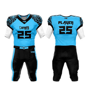 Ensemble d'uniformes de sport à manches courtes pour hommes, haut de maillot de football américain respirant, options de taille plus - Product Image 1