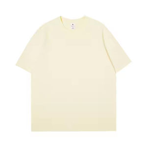 Camiseta Informal Extra Grande para Hombre, 100% Algodón, Lisa, con Impresión de Logotipo Personalizado, Transpirable, Ecológica, Cuello Redondo, Tejido de Punto 200, en Promoción - Product Image 4