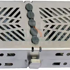 Caja de esterilización de Instrumentos dentales SurgiRight con 5/10 bandejas de instrumentos Fuente de energía eléctrica de acero inoxidable - Product Image 4