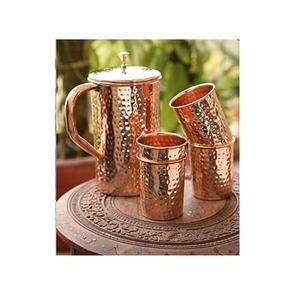 Prix Cuivre Arrosoir Pichet Verres Severer En Gros Inde artisanat pour taille personnalisée - Product Image 3