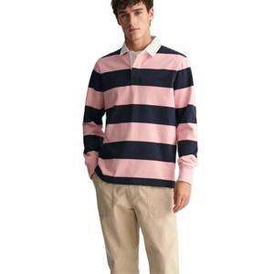 Polo de rugby rayé décontracté pour homme, doux, durable et parfait pour le quotidien, les tenues sportives et décontractées, maillot de rugby respirant - Product Image 1