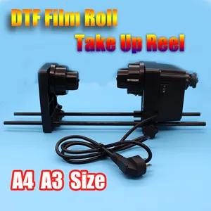 DTF rulo Film makarası için A3 A4 DTF yazıcı tutucu Epson XP-15000 L805 R1390 L1800 L800 doğrudan transfer filmi toplayıcı