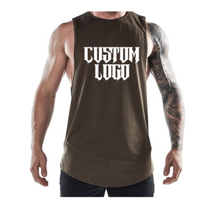 Camiseta sin mangas de gimnasio de secado rápido de alta calidad para hombre, hecha a medida, ligera, transpirable, ropa de Fitness, Stringer que absorbe el sudor - Product Image 1