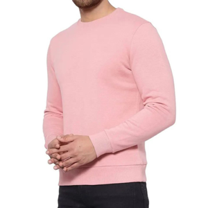 Sweat-shirt de haute qualité OEM 100% coton, col rond, uni, basique, manches longues, surdimensionné, chaud, thermique, vêtement d'hiver - Product Image 5
