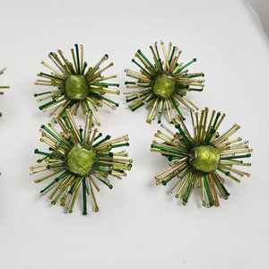 Ronds de serviette, ronds de serviette en rotin, ronds de serviette en osier, décor de table - Product Image 6