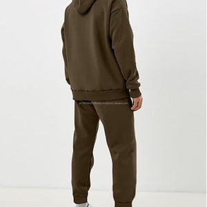 Conjunto de Sudadera con Capucha y Pantalones Deportivos de Alta Calidad con Logotipo Personalizado, Traje Deportivo, Pantalones de Chándal para Hombre, 100% Algodón - Product Image 2