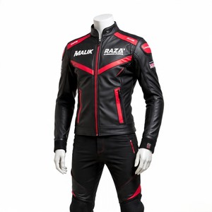 Blouson de moto en cuir de style européen sur mesure, cuir de vache, vos couleurs, votre logo, votre taille - Product Image 2