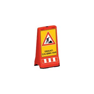 Poste de Advertencia Rojo Versátil de Grado Ingeniería, 495x395x905 mm, Impresión Personalizada, 12423 DB R, Equipo de Seguridad, Turquía - Product Image 1