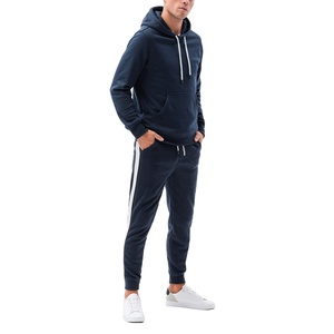 2025 vêtements de sport pour hommes avec logo personnalisé 100% coton survêtements de jogging unis grande taille logo personnalisé survêtement pour hommes - Product Image 1