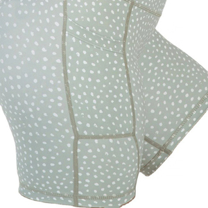 Pantalones cortos de Yoga de cintura alta para mujer, algodón transpirable, cuerpo completo, diseño personalizado, pantalones cortos deportivos, venta al por mayor, logotipo personalizado, teñido liso - Product Image 5