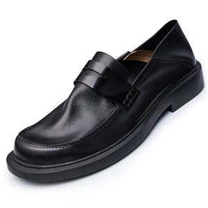 Zapatos Mocasines de Piel de Becerro con Detalles Cosidos a Mano y Soporte para el Arco del Pie, Zapatos de Vestir para Hombre - Product Image 1